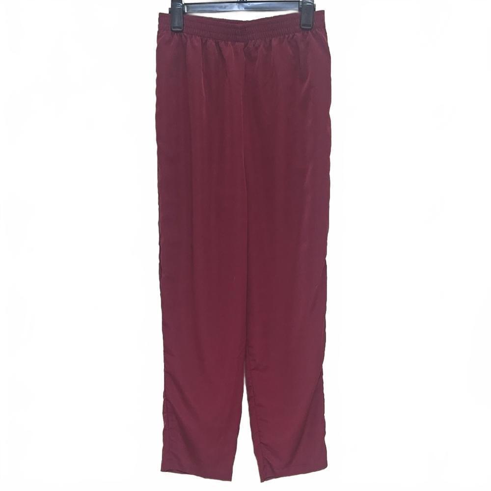 Susan Graver Burgandy Polyester Pants - Size M